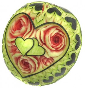 Wassermelone mit Herz