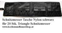Schwarze Nylon Rolltasche für Triangle Schnitzmesser
