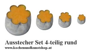 Ausstecher Set 4-teilig, rund