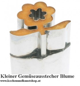 Kleiner Gemüseausstecher Blume mit Stil