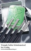 Angkanas Triangle  Seifenschnitzmesser Set  5-teilig