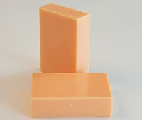 Carving soap rectangular - orange color